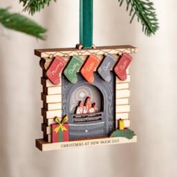 Personalised Christmas Fireplace Decoration