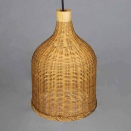 Rattan Bottle Decorative Lighting, Pendant Light, Rustic Ceiling Lamp, Lampshade Width 8.6 Inches - thumbnail 2