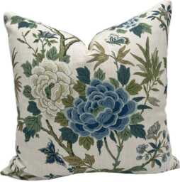G.p & J Baker Canton Blue/Green Double Sided Cushion Cover Pillow - thumbnail 1
