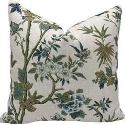 G.p & J Baker Canton Blue/Green Double Sided Cushion Cover Pillow - thumbnail 2