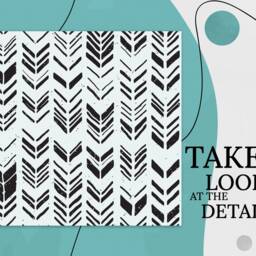 Ethnic Vertical Arrows Vinyl Flooring, White Retro Floor Cover, Black Easy To Clean Geometric Sheet Floor, Art - thumbnail 2