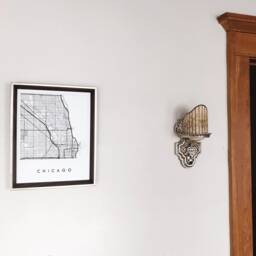 Chicago Map Hand Drawn Street Illinois City Drawing Black & White - Art Print Wedding Anniversary Graduation Gift Great Lakes - thumbnail 4