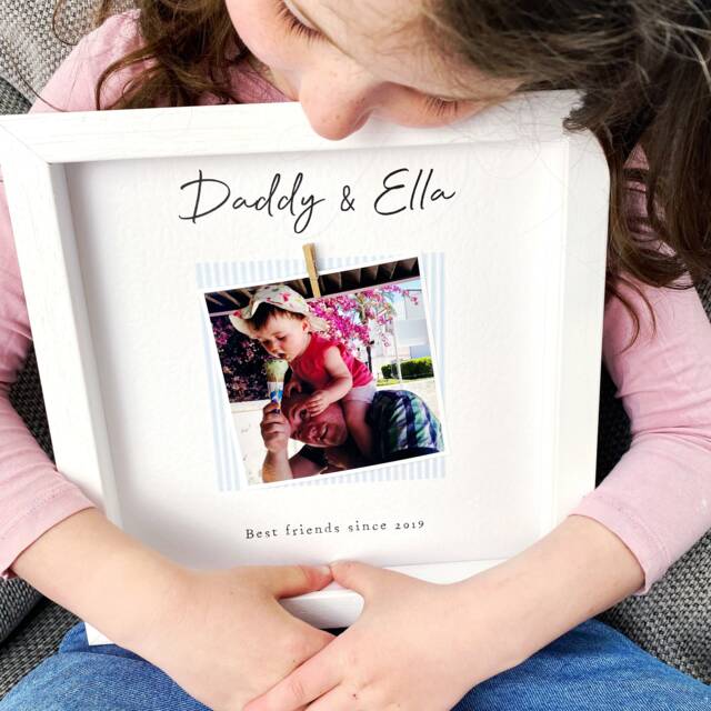 Daddy & Me Photo Frame- Fathers Day Gift - Personalised Daughter Best Friends Since - image 1