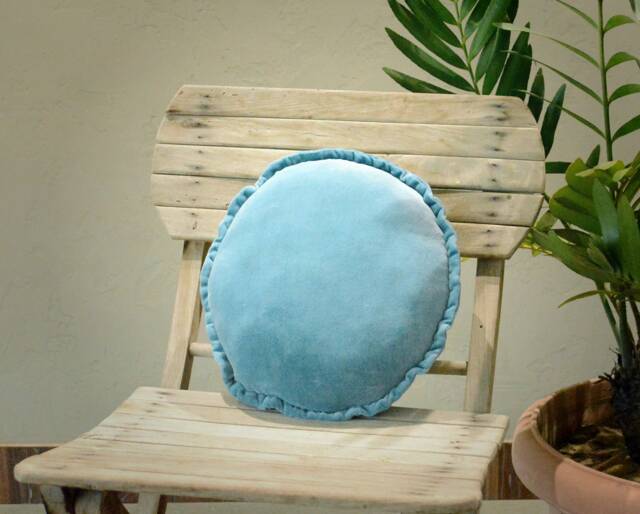 Velvet Round Chair Pad Soft Decorative Floor Cushion - image 1