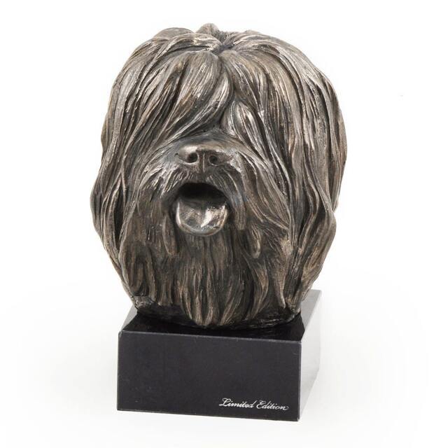 Polish Lowland Sheepdog, Dog Marble Statue, Limited Edition, Artdog. Made Of Cold Cast Bronze. Solid, Perfect Gift. Limited Edition - image 1