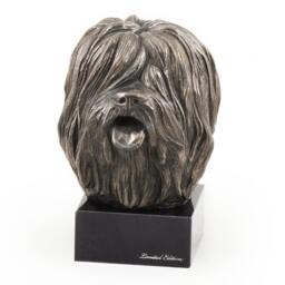 Polish Lowland Sheepdog, Dog Marble Statue, Limited Edition, Artdog. Made Of Cold Cast Bronze. Solid, Perfect Gift. Limited Edition
