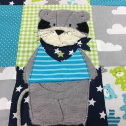 Baby Blanket/Playmat Patchwork Tiger Krd3085 - thumbnail 2