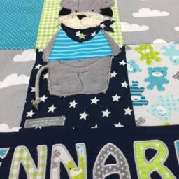 Baby Blanket/Playmat Patchwork Tiger Krd3085 - thumbnail 3