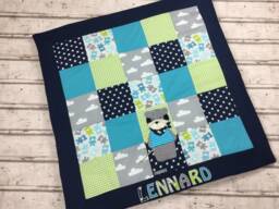 Baby Blanket/Playmat Patchwork Tiger Krd3085 - thumbnail 1