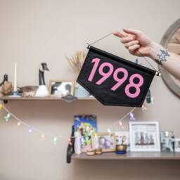 Important Year Wall Banner. Special Birth Year. Nursery Decor. Felt Hanging Flag - thumbnail 3