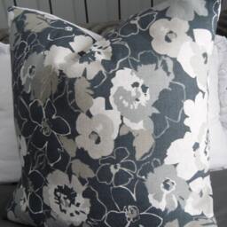 Floral Pillows.slipcovers.home Decor Pillow Covers.blues.taupe.ivory.grey.toss Pillow.throw Pillows - thumbnail 4