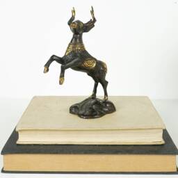 Bronze Prancing Deer Figurine, 6.4 - thumbnail 4