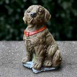 Unique Labrador Sculpture Concrete Dog Figurine Cement Animal Ornament Stone Decoration Memorial Statue Dog Lover Gift Yard Art - thumbnail 1