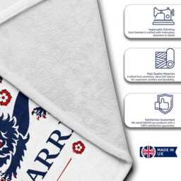Three Lions Personalised Name England Flag Bath Beach Towel Football Supporter St Georges Cross Sports Fan Holiday Gift Present For Him Her - thumbnail 3