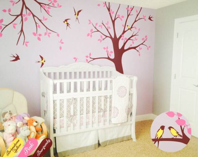 Tree Wall Decals Nursery Decal Large Tree & Branch Decor Huge Sticker Murals Tattoo Kw017-2 - image 1