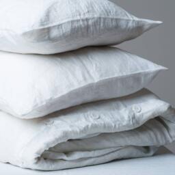 Natural Linen Duvet Cover With Wooden Buttons, Soft Washed Bedding, Double, Queen, King Linens - thumbnail 3