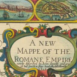 Old Roman Empire World Map, 1626 By John Speed - Rare Wall Art Of Western & Byzantine Framed Or Unframed Chart - thumbnail 3