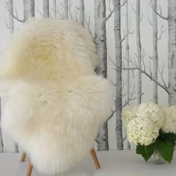 Original Giant White Genuine Natural Sheepskin Rugs Exclusive Rug Throw Carpet Outdoor Cheap Shag - thumbnail 2