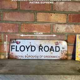 Floyd Road Sign Vintage Style Real Rust Metal Wall Art Charlton Athletic - thumbnail 4