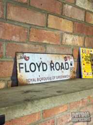 Floyd Road Sign Vintage Style Real Rust Metal Wall Art Charlton Athletic