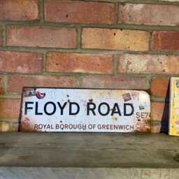 Floyd Road Sign Vintage Style Real Rust Metal Wall Art Charlton Athletic - thumbnail 3