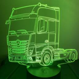 Truck Lorry 3D Custom Made Smart App Control Night Light Bluetooth, Music, 7&16M Colour Mobile App , Gift Led Lamp - thumbnail 2