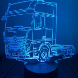 Truck Lorry 3D Custom Made Smart App Control Night Light Bluetooth, Music, 7&16M Colour Mobile App , Gift Led Lamp - thumbnail 4