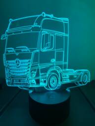 Truck Lorry 3D Custom Made Smart App Control Night Light Bluetooth, Music, 7&16M Colour Mobile App , Gift Led Lamp