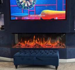 Handmade Plush Velvet Ottoman Footstool 40-Inch Storage Bench