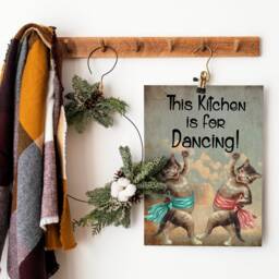 This Kitchen Is For Dancing Cats Kittens Print Funny Sign Home Decor - thumbnail 2