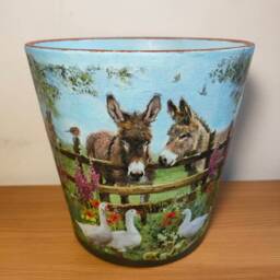 Plant Pots, Planter & Pot, Flower Pot, Garden Pot, Ceramic Pot, Indoor & Outdoor Pot, Decoupage, Gift, Decoration, Pot Saucer, Plant Planter - thumbnail 3