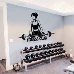 Fitness Wall Decal Gym Motivational Quote Decor T759 - thumbnail 1