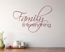 Family Is Everything Decal Family Wall Quote, Sticker Art Quote Decal, Sticker