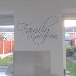 Family Is Everything Decal Family Wall Quote, Sticker Art Quote Decal, Sticker - thumbnail 2
