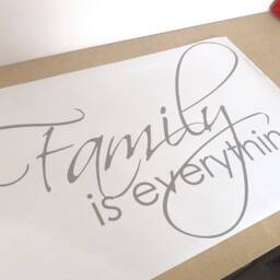 Family Is Everything Decal Family Wall Quote, Sticker Art Quote Decal, Sticker - thumbnail 3
