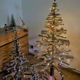 Wooden Christmas Tree - Forest Model, Sustainable Fir Tree, Advent Calendar, Decoration, Christmas, Artificial - thumbnail 3