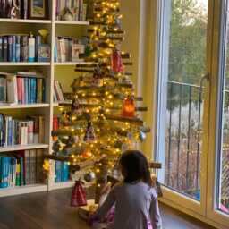 Wooden Christmas Tree - Forest Model, Sustainable Fir Tree, Advent Calendar, Decoration, Christmas, Artificial - thumbnail 2