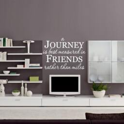 Journey Of Friends Wall Quote Decal - Inspirational Art - thumbnail 2
