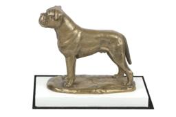 Bullmastiff, Dog On White Wooden Base Statue, Limited Edition, Artdog - thumbnail 1