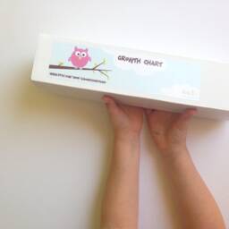 Personalized Growth Chart - Llama Chart, Baby Wall Art, Nursery Decor, Custom Teal & Pink Dots - thumbnail 3