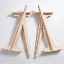 Desk Legs, Hairpin Table Kitchen Table Legs Wood, Wood Dining Legs. Home Office, Improvement, Diy Desk - thumbnail 2
