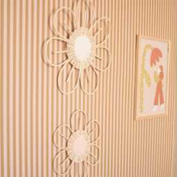 Large Rattan Anemone Flower - Wall Decoration For Children's & Baby's Room - thumbnail 2