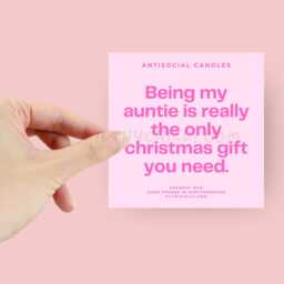Funny Auntie Christmas Gift Candle, Family Secret Santa, Scented ??? - thumbnail 3