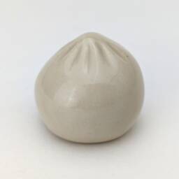 Cute Handmade Ceramic Dumpling. Happy Soup Adorable Gyoza. Foodie Gift. Xiao Long Bao. Small-Batch Ceramics. Hand-Painted Pottery - thumbnail 3