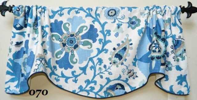 Braemore By P. Kaufmann Silsila Indian Sea-Lined & Corded Window Valance/Linen Fabric - image 1