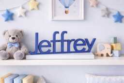 Personalized Wooden Name Sign For Nursery - Custom Baby Decor Kids Room Shelf Or Wall - thumbnail 1