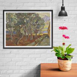 Vincent Van Gogh Art Reproduction Posters - Poster Printing Wall Print For Home Office Decor Garden Of The Asylum - thumbnail 2