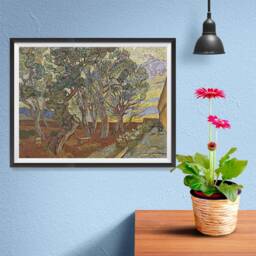 Vincent Van Gogh Art Reproduction Posters - Poster Printing Wall Print For Home Office Decor Garden Of The Asylum - thumbnail 3