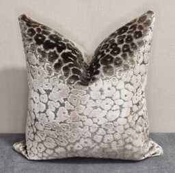 Designers Guild Zannachi Birch & Omega Velvet Cushion Cover 37x37 cm