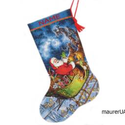 Personalized Christmas Stocking Embroidered Xmas - thumbnail 2